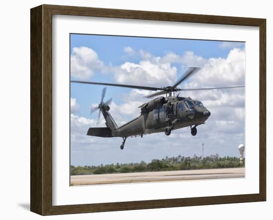 A Brazilian Air Force UH-60L Black Hawk at Natal Air Force Base, Brazil-Stocktrek Images-Framed Photographic Print