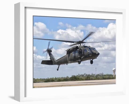 A Brazilian Air Force UH-60L Black Hawk at Natal Air Force Base, Brazil-Stocktrek Images-Framed Photographic Print