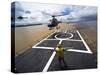 A Brazilian Eurocopter Prepares to Land Aboard a Brazilian Navy Hospital Ship-Stocktrek Images-Stretched Canvas