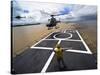 A Brazilian Eurocopter Prepares to Land Aboard a Brazilian Navy Hospital Ship-Stocktrek Images-Stretched Canvas