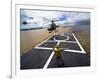 A Brazilian Eurocopter Prepares to Land Aboard a Brazilian Navy Hospital Ship-Stocktrek Images-Framed Photographic Print