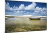 A Brazilian Fishing Boat in Jericoacoara, Brazil-Alex Saberi-Mounted Photographic Print