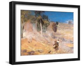 A Break Away! 1891-Tom Roberts-Framed Giclee Print