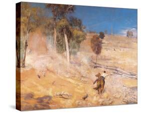 A break away!-Tom Roberts-Stretched Canvas