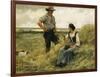 A Break from the Harvest-Julien Dupre-Framed Giclee Print