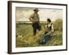 A Break from the Harvest-Julien Dupre-Framed Giclee Print