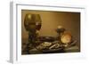 A Breakfast Still Life of Oysters, Salt Bread and Nuts-Pieter Claesz-Framed Giclee Print