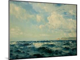 A Breezy Day Off the Isle of Wight, 1890-Henry Moore-Mounted Giclee Print
