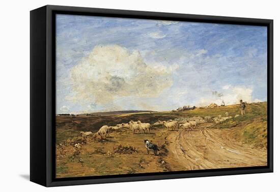 A Breezy Day-James Aumonier-Framed Stretched Canvas