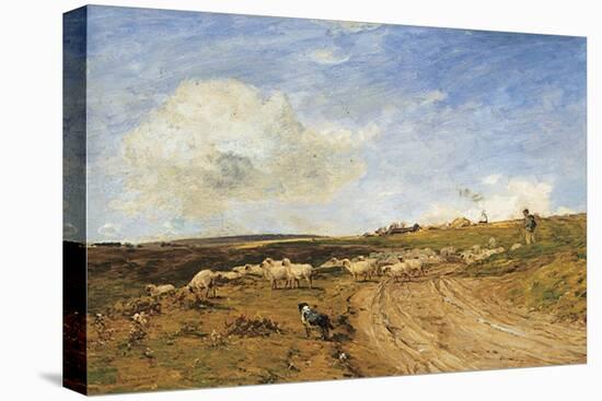 A Breezy Day-James Aumonier-Stretched Canvas