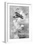 A Breguet French Biplane Bomber in Action, C1917-null-Framed Giclee Print