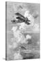 A Breguet French Biplane Bomber in Action, C1917-null-Stretched Canvas