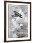 A Breguet French Biplane Bomber in Action, C1917-null-Framed Giclee Print