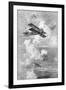 A Breguet French Biplane Bomber in Action, C1917-null-Framed Giclee Print