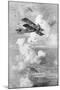 A Breguet French Biplane Bomber in Action, C1917-null-Mounted Giclee Print