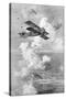 A Breguet French Biplane Bomber in Action, C1917-null-Stretched Canvas