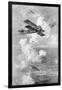 A Breguet French Biplane Bomber in Action, C1917-null-Framed Giclee Print