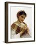 A Breton Girl, 1889-William Adolphe Bouguereau-Framed Giclee Print