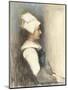 A Breton Girl-Pascal Adolphe Jean Dagnan-Bouveret-Mounted Giclee Print
