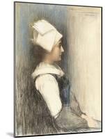 A Breton Girl-Pascal Adolphe Jean Dagnan-Bouveret-Mounted Giclee Print