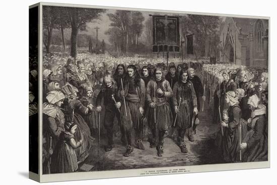 A Breton Pilgrimage-Jules Breton-Stretched Canvas