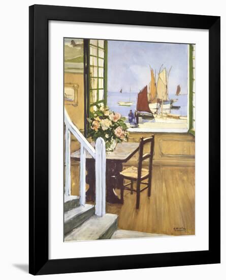 A Breton Window-Raymond Wintz-Framed Premium Giclee Print