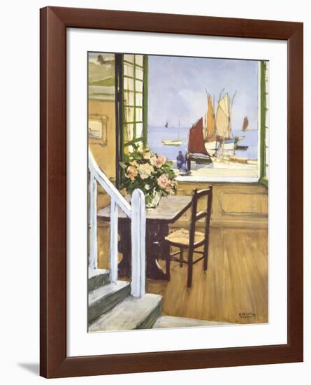 A Breton Window-Raymond Wintz-Framed Premium Giclee Print