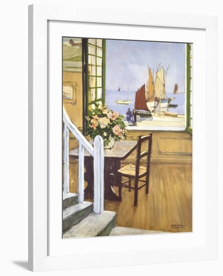 A Breton Window-Raymond Wintz-Framed Premium Giclee Print