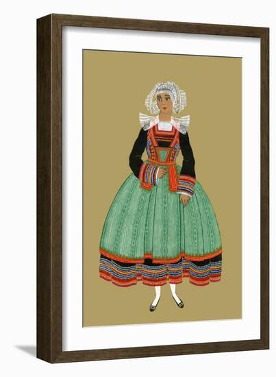 A Breton-Elizabeth Whitney Moffat-Framed Art Print