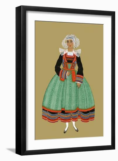 A Breton-Elizabeth Whitney Moffat-Framed Art Print