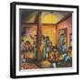 A Brick-Walled Room in an Abandoned Hall-Ronald Ginther-Framed Giclee Print