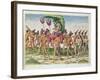 A Bride Is Carried to the Chief, from 'Brevis Narratio..', Engraved by Theodore De Bry-Jacques Le Moyne-Framed Giclee Print