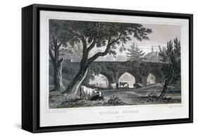 A Bridge at Eltham Palace, Kent, 1828-Henry Adlard-Framed Stretched Canvas