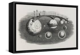 A Bridge Between Planets-Jean Gerard-Framed Stretched Canvas