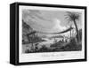 A Bridge of Ropes, Near Penipe, Ecuador, 1829-Storer-Framed Stretched Canvas