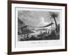 A Bridge of Ropes, Near Penipe, Ecuador, 1829-Storer-Framed Giclee Print