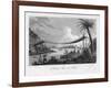 A Bridge of Ropes, Near Penipe, Ecuador, 1829-Storer-Framed Giclee Print