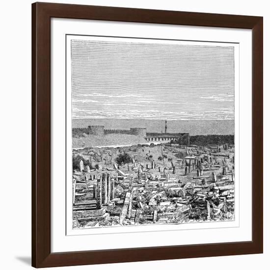 A Bridge over the River Tigris, Diyarbakir, Turkey, 1895-null-Framed Giclee Print