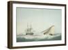 A Brig and a Cutter-Samuel Atkins-Framed Giclee Print