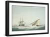 A Brig and a Cutter-Samuel Atkins-Framed Giclee Print