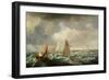A Brigantine, a Dutch Galiot and Fishing Vessels-John Lynn-Framed Giclee Print