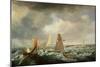 A Brigantine, a Dutch Galiot and Fishing Vessels-John Lynn-Mounted Giclee Print