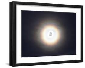 A Bright Halo around the Full Moon-Stocktrek Images-Framed Photographic Print