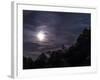 A Bright Moon Rises Through Clouds Over a Hill in Oklahoma-Stocktrek Images-Framed Photographic Print