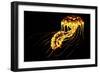 A Brightly Colored Bioluminescent Jellyfish-null-Framed Art Print