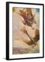 'A British Biplane Bringing Down a German Taube', c1916 (1928)-Cyrus Cuneo-Framed Giclee Print