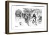 A British Cycle Club Out for a Country Ride, 1895-null-Framed Giclee Print