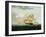 A British Frigate in Pursuit of a French Frigate-Thomas Buttersworth-Framed Giclee Print