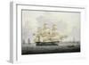 A British Merchantman off the South Coast-Samuel Walters-Framed Giclee Print