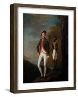 A British Officer of a Madras Sepoy Battalion Attended by a Sepoy Servant, C.1769-Carl C.A. von Imhoff-Framed Giclee Print